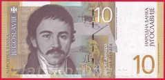 Jugoslávie - 10 Dinara 2000