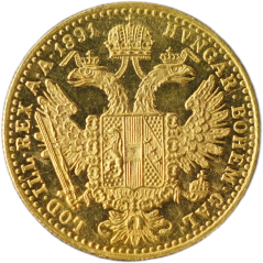 Zlatá mince Rakousko - Uhersko - 1 Dukát 1891