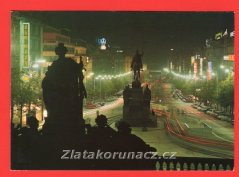 Praha - Praha v noci - Václavské náměstí