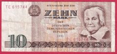 Německo - Východní- 10 marek 1971 TE