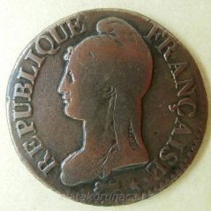 Francie - 5 centimes L´AN 5 A