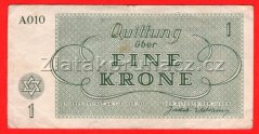 1 K - Terezínská poukázka A 010