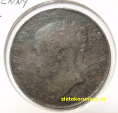 Anglie - 1 penny 18..