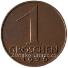 Rakousko - 1 groschen 1926