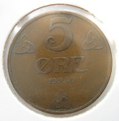 Norsko - 5 ore 1930