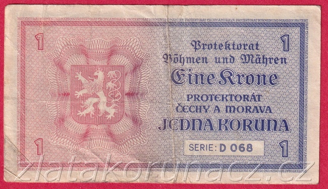 1 koruna 1940 D 068