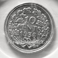 Holandsko - 10 cents 1936