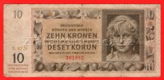 10 korun 1942 N 45 neperf.