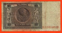Německo - 10 Reichsmark 22.1.1929 - série G-B