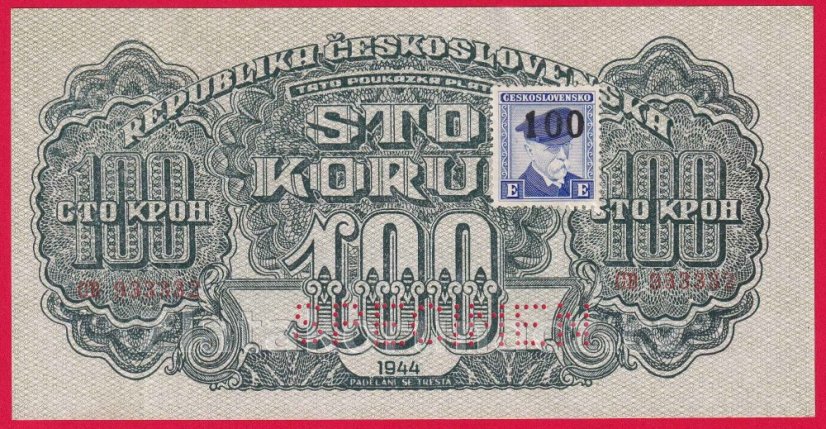 100 Korun 1944 CB + kolek
