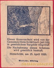 Hinterbrühl - 10 haléřů - 1920