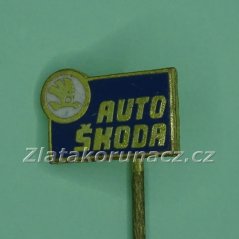 Auto Škoda modrý