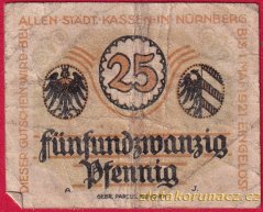 Norimberk - 25 pfennig - 1920