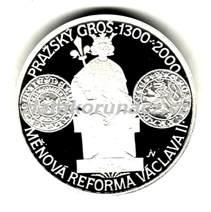 2000 - 200Kč - Václav II. Proof