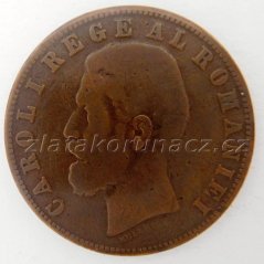 Rumunsko - 5 bani 1885 B