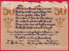 Beuerbach - 50 haléřů - 1920