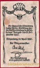 Sitzenberg - 50 haléřů - 1920