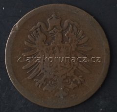 Německo - 1  Reich Pfennig 1875 E