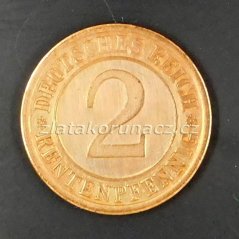 Německo - 2 Rentenpfennig 1924 J