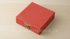 Krabička na medaili - červená ø 62 mm