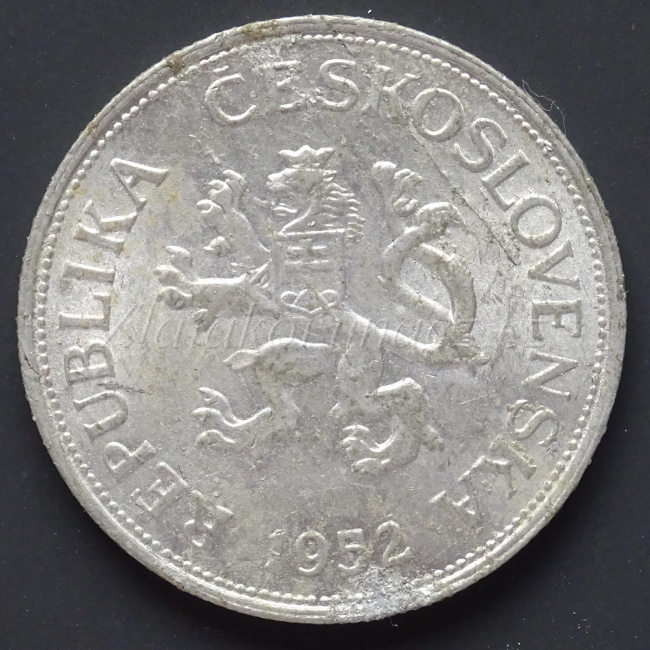 5 koruna 1952 - původní ražba