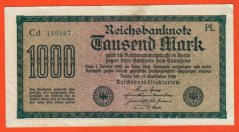 Německo - 1000 mark 15.9.1922 - série Cd-PL
