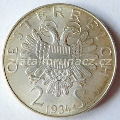 Rakousko - 2 schilling 1934 - Dollfuss