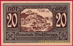 Wolfsegg - 20 haléřů - 1921
