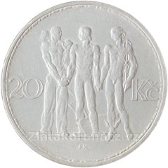 Dvacetikoruna - 20 Kč 1934