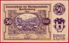 Senftenberg - 50 haléřů - 1920 - série III.