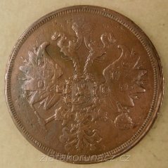 Rusko - 2 kopějka 1860 E.M.