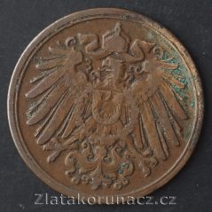 Německo - 1 Reich Pfennig 1908 G