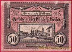 Weibern - 50 haléřů - 1920