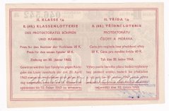 Los - 20 k - 48. Třídní loterie Protektorátu II. - A r.1942