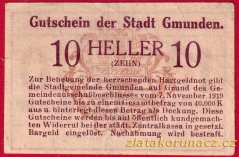 Gmunden - 10 haléřů - 1920 - hnědá