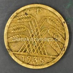 Německo - 5 Reichspfennig 1935 D