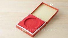 Krabička na medaili - červená ø 62 mm