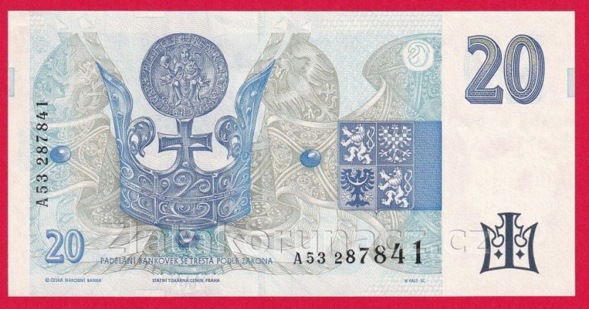 Česká republika - 20 korun 1994  A 53