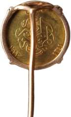 Zlatá mince - Egypt - 20 Piastrů (Qirsh) 1923 Fuad I. ve zlaté obruči s jehlou