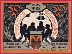 Grünberg - 50 pfennig - 1922 - diplomatická jednání