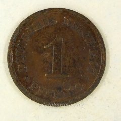 Německo - 1 Reich Pfennig 1907 F