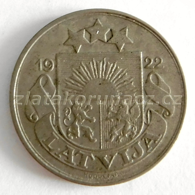 Lotyšsko - 10 santimi 1922