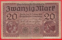 Německo - 20 mark 20.2.1918 - série V