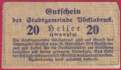 Vöcklabruck - 20 haléřů - 1919