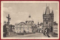 Praha - Staroměstská mostecká věž, kříž, most