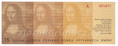 Los - 5 kčs - 15. Věcná loterie českého fondu výtvarných umění A - r.1973