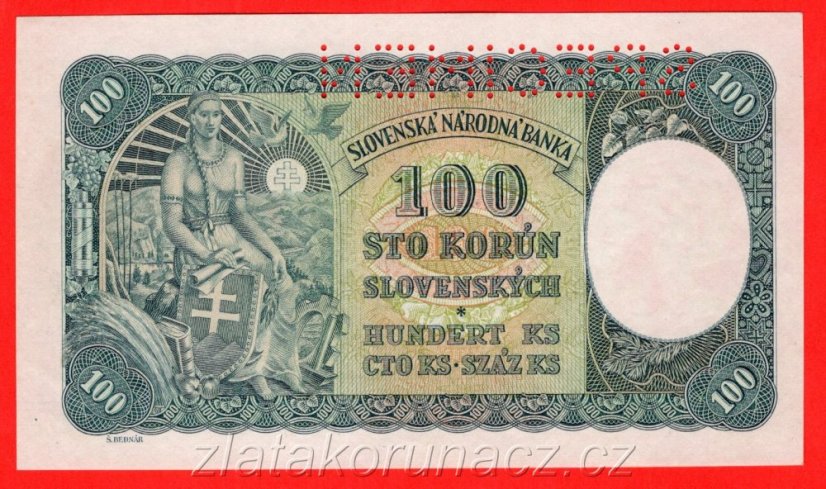 100,- Ks 1940 + kolek - I.vydání A 15