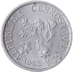 1 haléř 1955