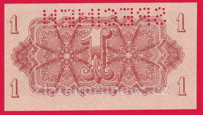 1 koruna 1944 EB Perf.