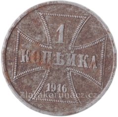 Polsko - 1 kopějka 1916 A OST
